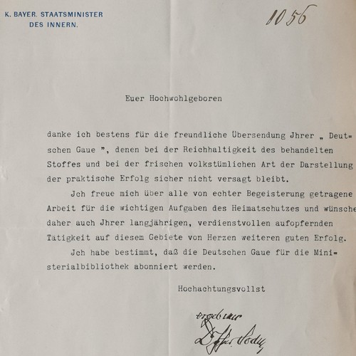Brief soden fraunhofen - soden,