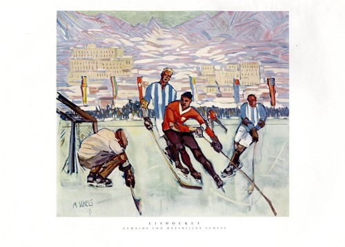 Eishockey kunstdruck 1930 - xl,